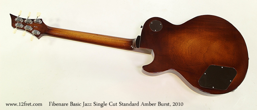 Fibenare Basic Jazz Single Cut Standard Amber Burst, 2010 Full Rear View