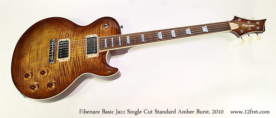 Fibenare Basic Jazz Single Cut Standard Amber Burst, 2010 Full Front View