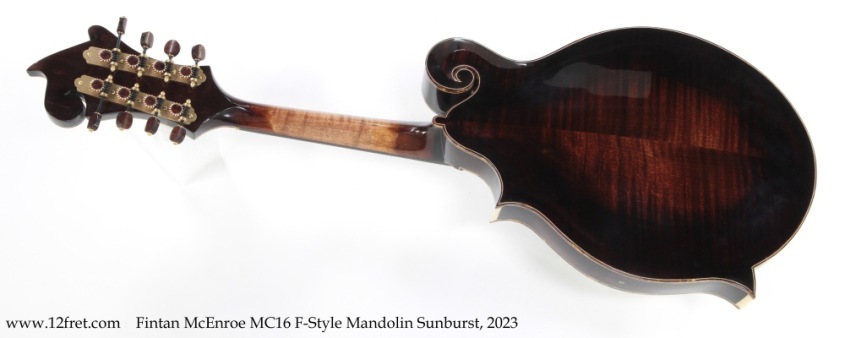 Fintan McEnroe MC16 F-Style Mandolin Sunburst, 2023 Full Rear View