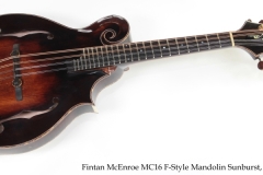 Fintan McEnroe MC16 F-Style Mandolin Sunburst, 2023 Full Front View