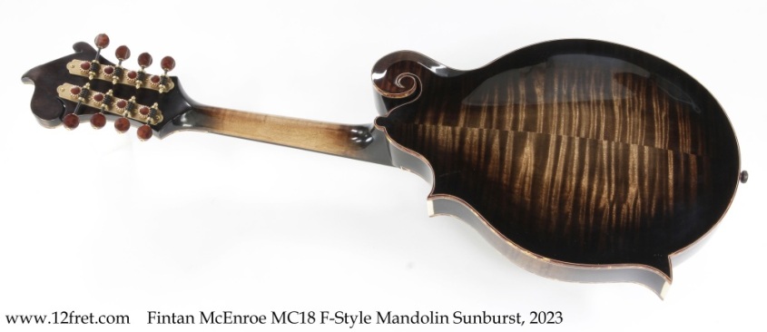 Fintan McEnroe MC18 F-Style Mandolin Sunburst, 2023 Full Rear View