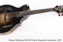 Fintan McEnroe MC18 F-Style Mandolin Sunburst, 2023 Full Front View