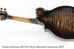 Fintan McEnroe MC18 F-Style Mandolin Sunburst, 2023 Full Rear View