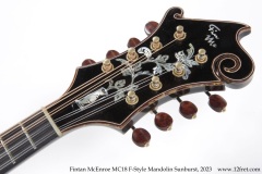 Fintan McEnroe MC18 F-Style Mandolin Sunburst, 2023 Head Front View