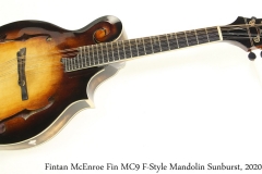 Fintan McEnroe Fin MC9 F-Style Mandolin Sunburst, 2020 Full Front View