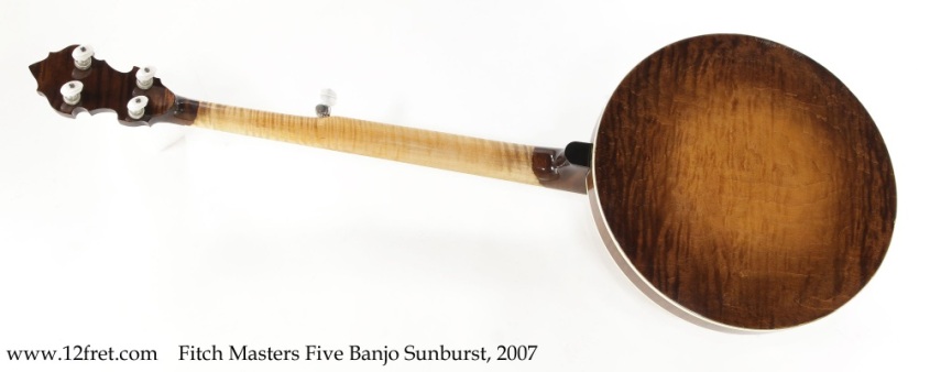 Fitch Masters Five Banjo Sunburst, 2007 Full Rear View