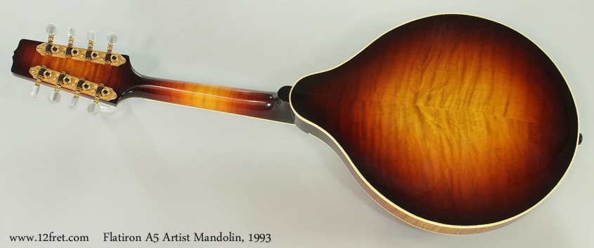 Flatiron A5 Artist Mandolin, 1993 Full Rear View