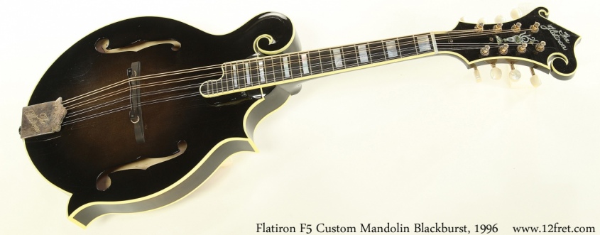Flatiron F5 Custom Mandolin Blackburst, 1996 Full Front View