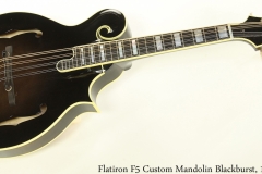 Flatiron F5 Custom Mandolin Blackburst, 1996 Full Front View