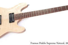 Framus Diablo Supreme Natural, 2010 Full Front View