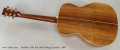 Franklin OM Koa Steel String Acoustic, 1981 Full Rear View