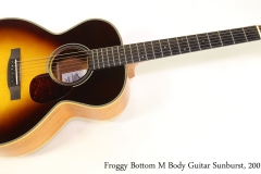 Froggy Bottom M Body Guitar Sunburst, 2001   Full Front View