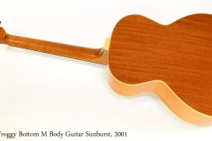 Froggy Bottom M Body Guitar Sunburst, 2001   Full Rear View