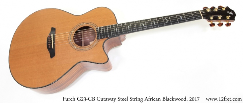 Furch G23-CB Cutaway Steel String African Blackwood, 2017 Full Front View