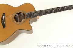 Furch G23CR Cutaway Cedar Top Guitar, 2018   Full Front View