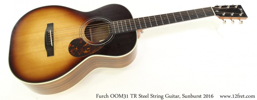 Furch OOM31 TR Steel String Guitar, Sunburst 2016 Full Front View