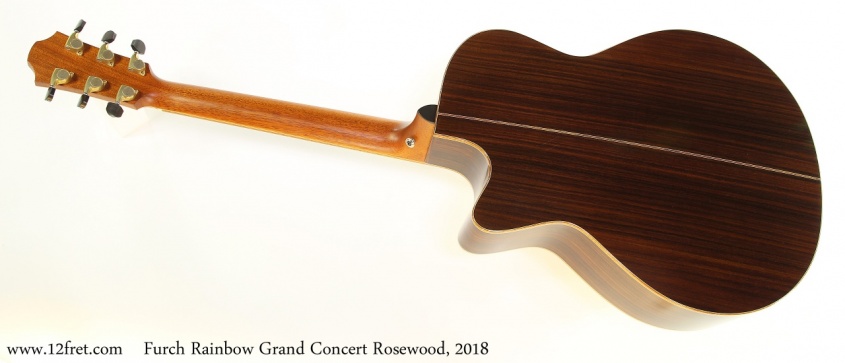 Furch Rainbow Grand Concert Rosewood, 2018 Full Rear View