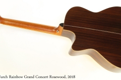 Furch Rainbow Grand Concert Rosewood, 2018 Full Rear View