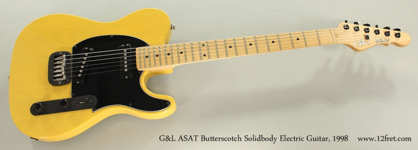 G&L ASAT Butterscotch Solidbody Electric Guitar, 1998 Full Front View