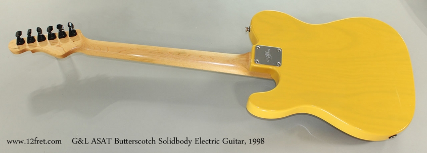 G&L ASAT Butterscotch Solidbody Electric Guitar, 1998 Full Rear View