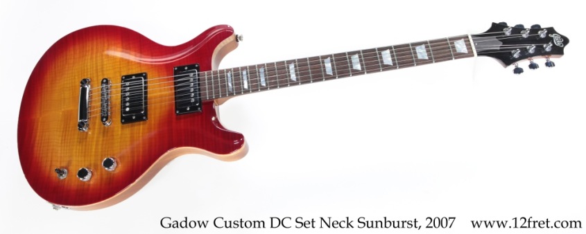 Gadow Custom DC Set Neck Sunburst, 2007 Full Front View