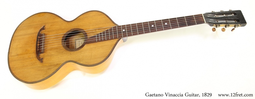 Gaetano Vinaccia Guitar, 1829 Full Front View