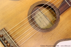 Gaetano Vinaccia Guitar, 1829 Label View