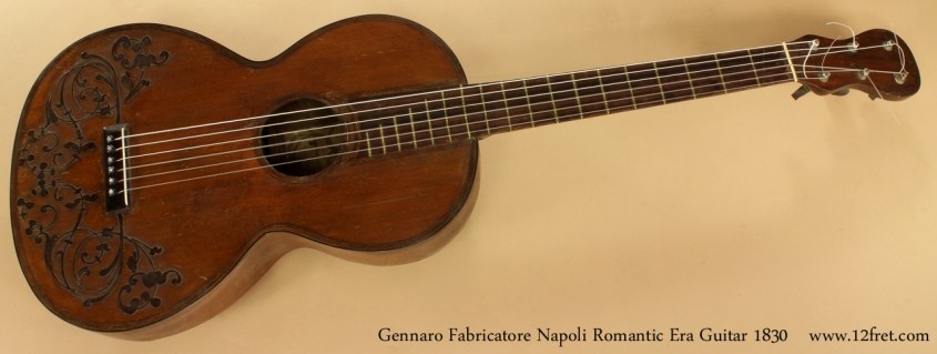 Gennaro Fabricatore Napoli Romantic Era Guitar 1830 full front view