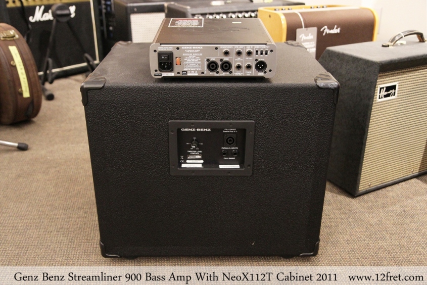Genz Benz Streamliner 900 Bass Amp With NeoX112T Cabinet 2011 Full Rear View