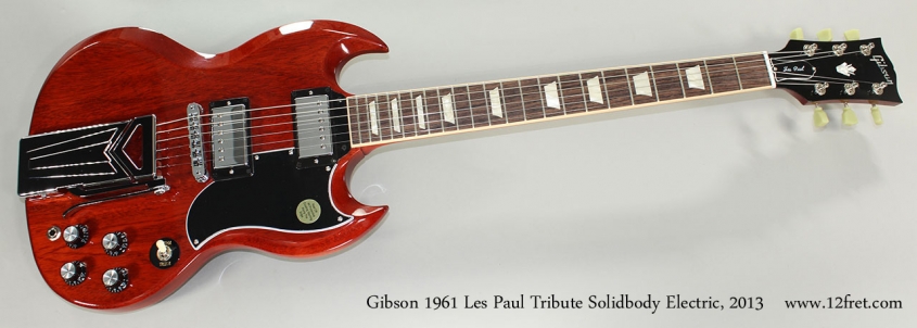 Gibson 1961 Les Paul Tribute Solidbody Electric, 2013 Full Front View