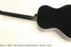 Gibson 1930s L-00 Classic Limited Edition Ebony, 2015 Full Rear View