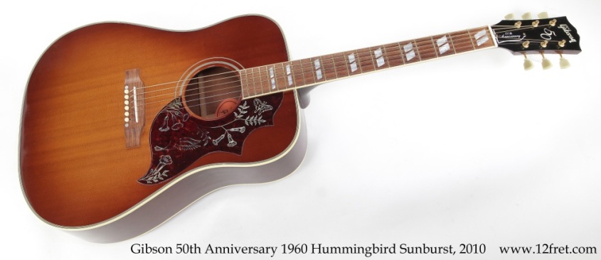 Gibson 50th Anniversary 1960 Hummingbird Sunburst, 2010 Full Front View