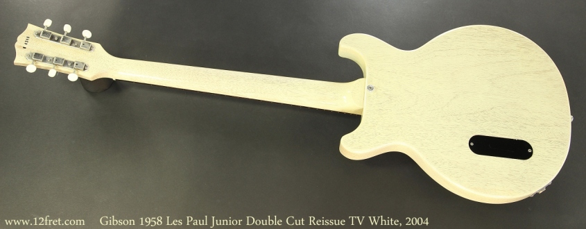 Gibson 1958 Les Paul Junior Double Cut Reissue TV White, 2004 Full Rear View