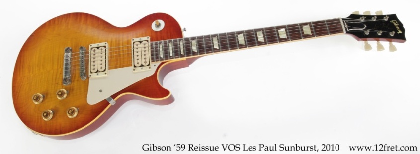 Gibson '59 Reissue VOS Les Paul Sunburst, 2010 Full Front View