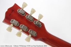Gibson '59 Reissue VOS Les Paul Sunburst, 2010 Head Rear View