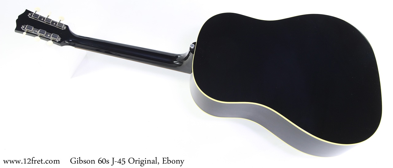 Gibson 60s J-45 Original, Ebony Full Rear View