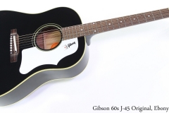 Gibson 60s J-45 Original, Ebony Full Front View