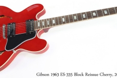 Gibson 1963 ES-335 Block Reissue Cherry, 2018 Full Front View