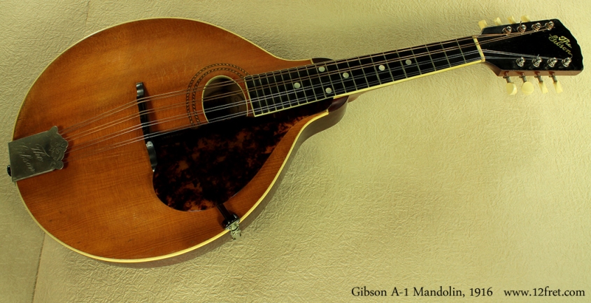 Gibson A-1 Mandolin, 1916 full front view