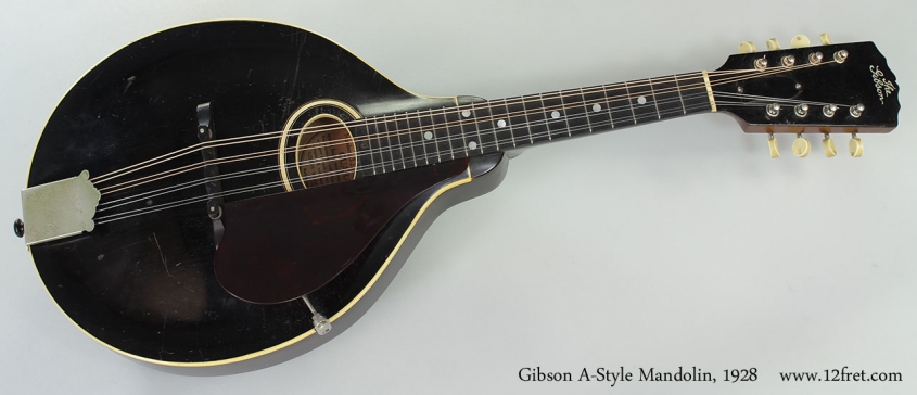 Gibson A-Style Mandolin, 1928 Full Front View