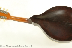 Gibson A-Style Mandolin Brown Top, 1918  Full Rear View