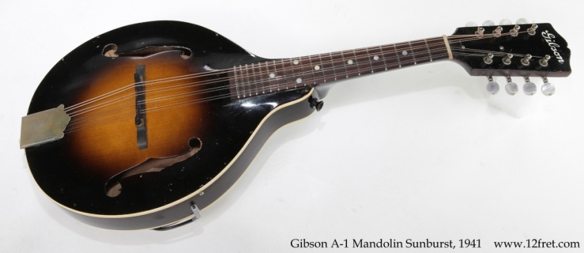 Gibson A-1 Mandolin Sunburst, 1941 Full Front View