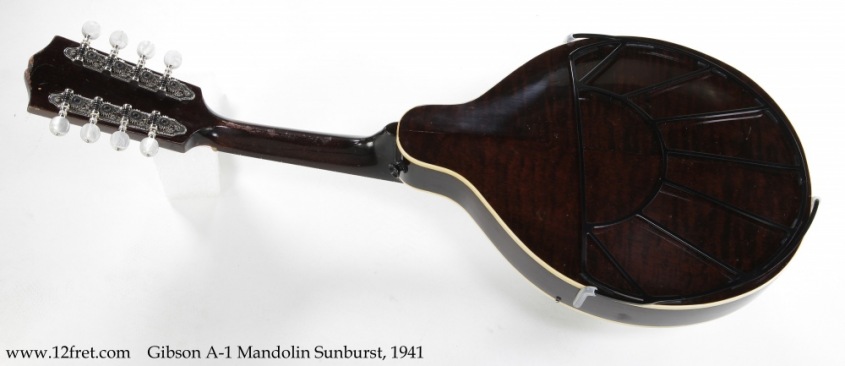 Gibson A-1 Mandolin Sunburst, 1941 Full Rear View