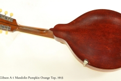 Gibson A-1 Mandolin Pumpkin Orange Top, 1915  Full Rear VIew