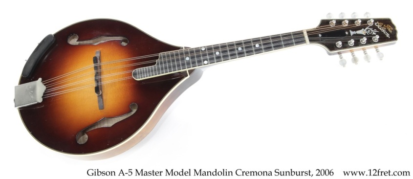 Gibson A-5 Master Model Mandolin Cremona Sunurst, 2006 Full Front View