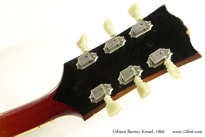 Gibson Cherryburst Barney Kessel 1966 head rear