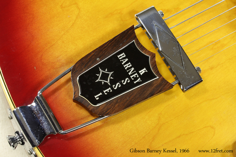 Gibson Cherryburst Barney Kessel 1966 tailpiece