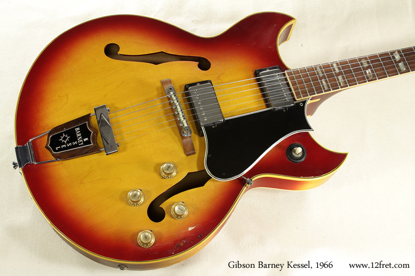 Gibson Cherryburst Barney Kessel 1966 top