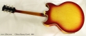 Gibson Cherryburst Barney Kessel 1966 full rear view