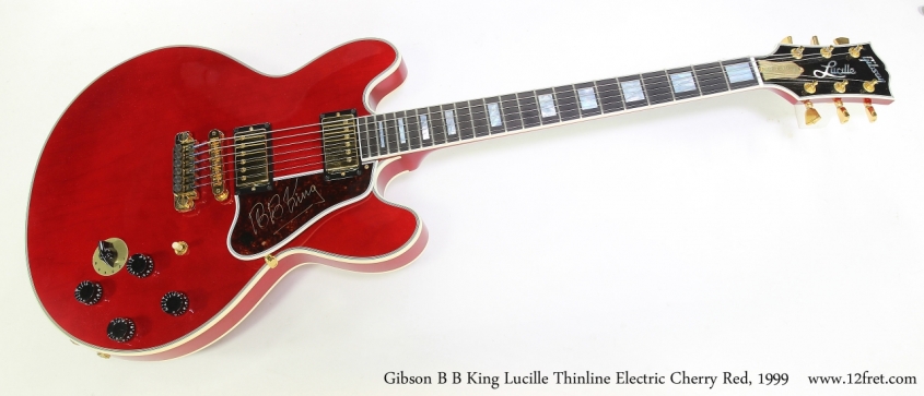 Gibson B B King Lucille Thinline Electric Cherry Red, 1999  Full Front View